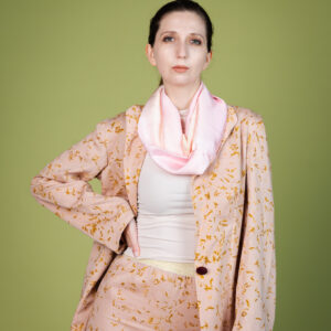 PinkGold Suit with Infiniti Scarf